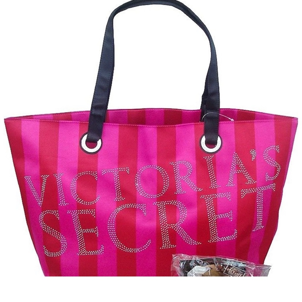 Victoria’s Secret Hot Pink Studded Tote